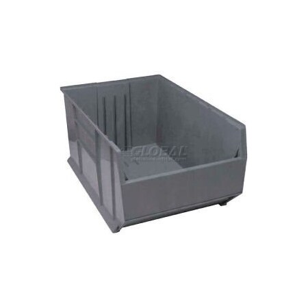 Quantum Storage Systems Quantum Plastic Rack Bin, 23-7/8"W x 41-7/8"D x 17-1/2"H , Gray QRB246GY